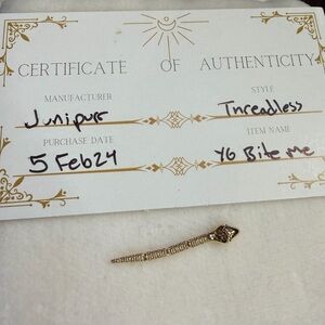 Junipurr Bite Me Snake Yellow Gold Threadless End